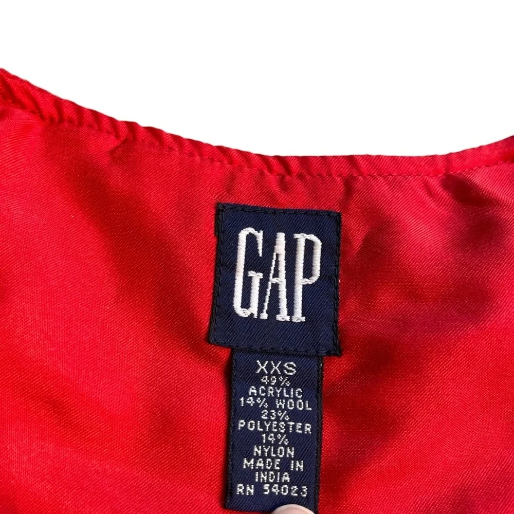 Gap Youth XXS Folk German Swiss Vest Wool Blend Embroidered Lot Of 2 Vintage